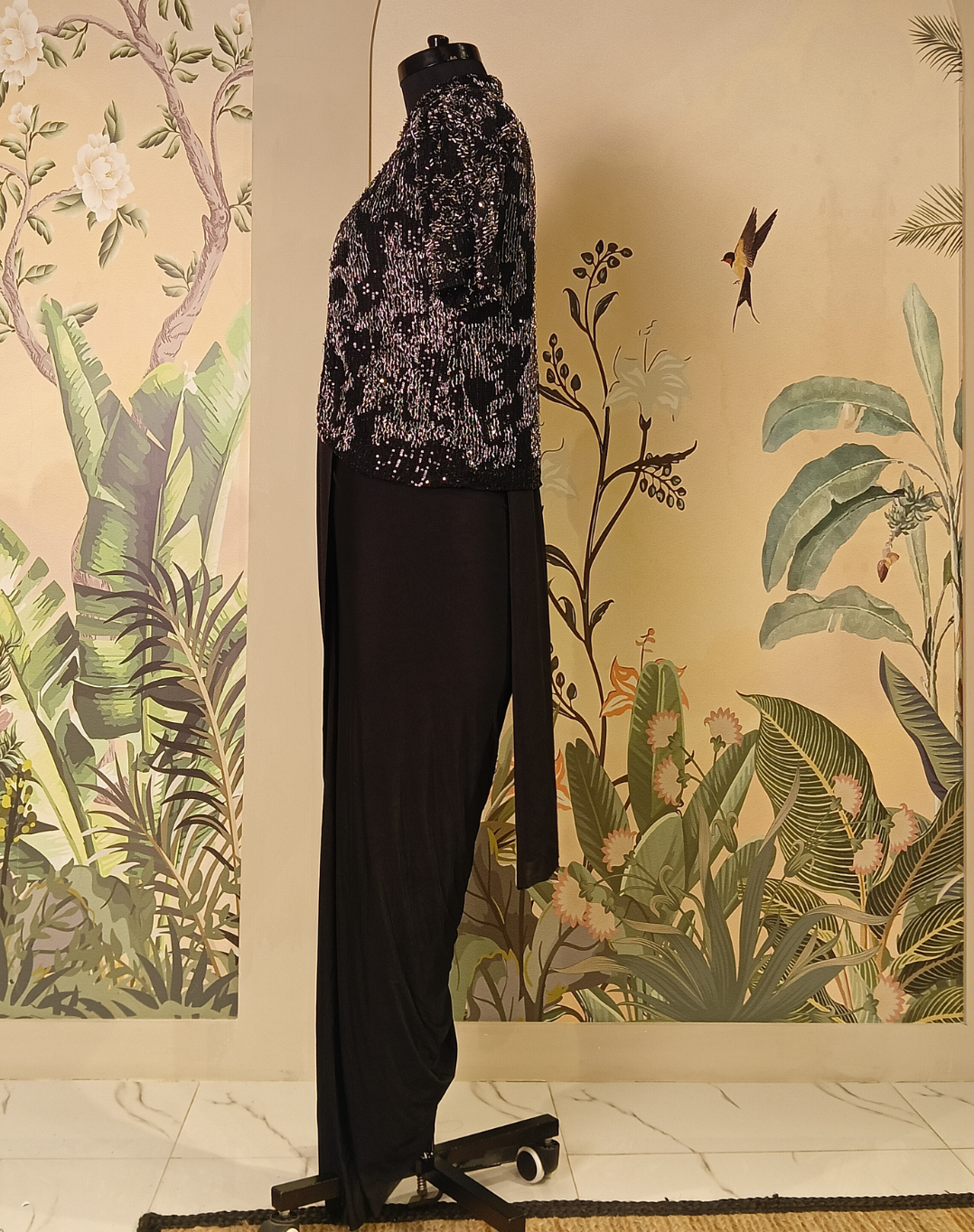 Midnight Glimmer Drape
