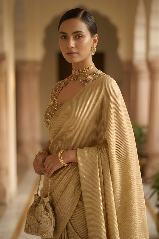 Liquid Gold Saree