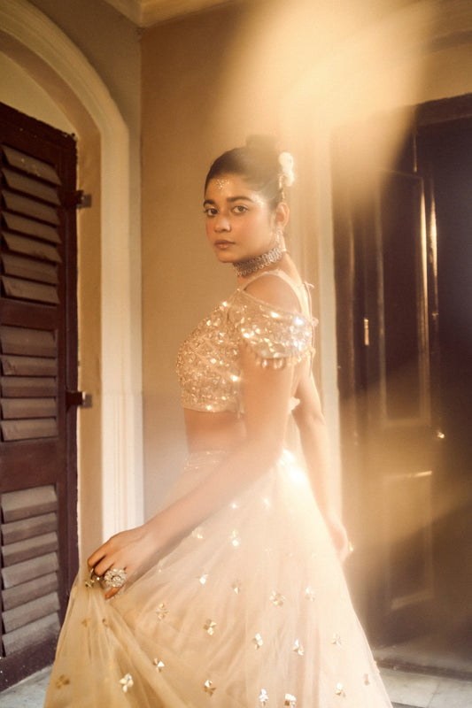 Champagne Glow Lehenga