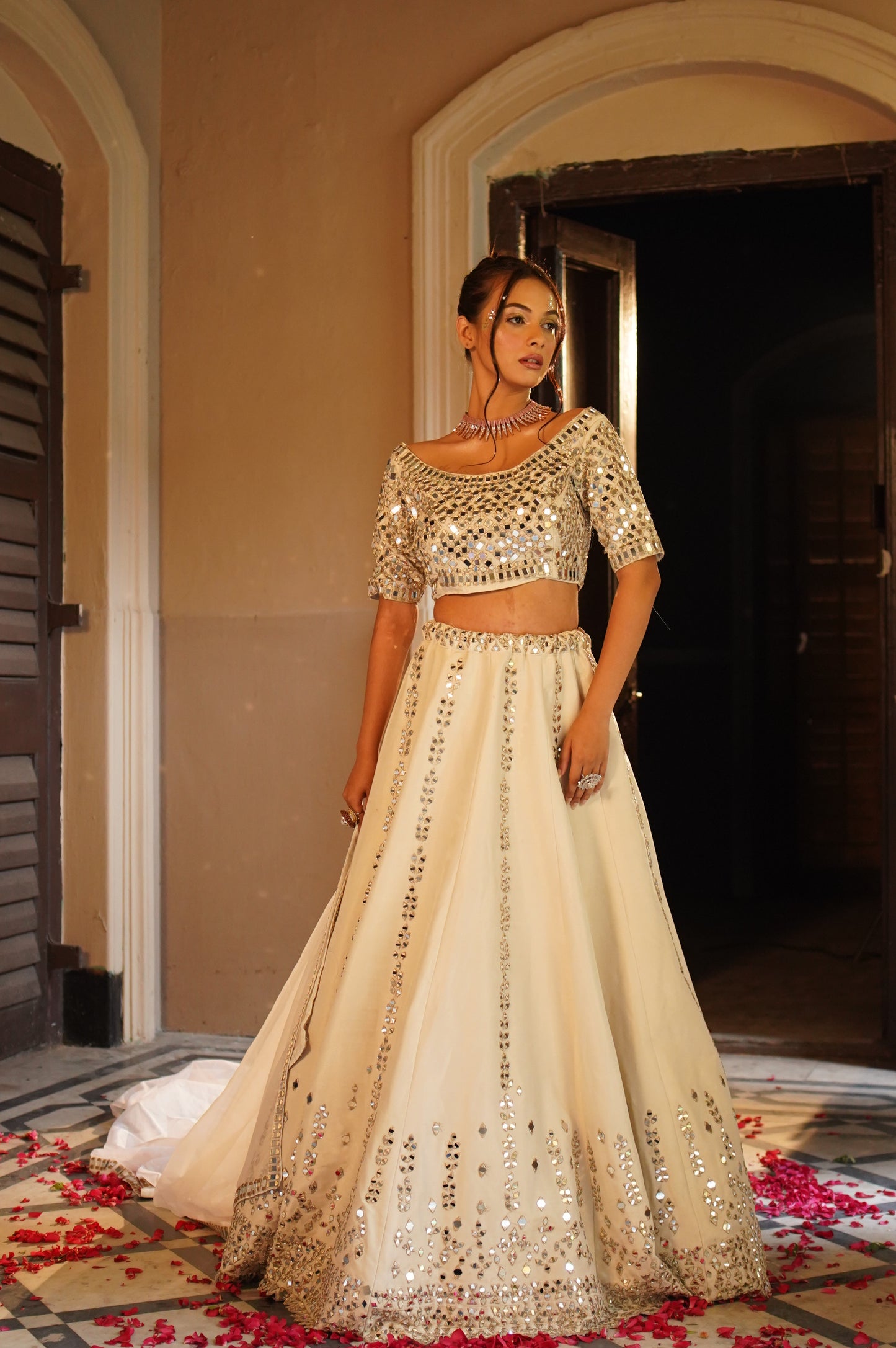 Mirror Work Lehenga