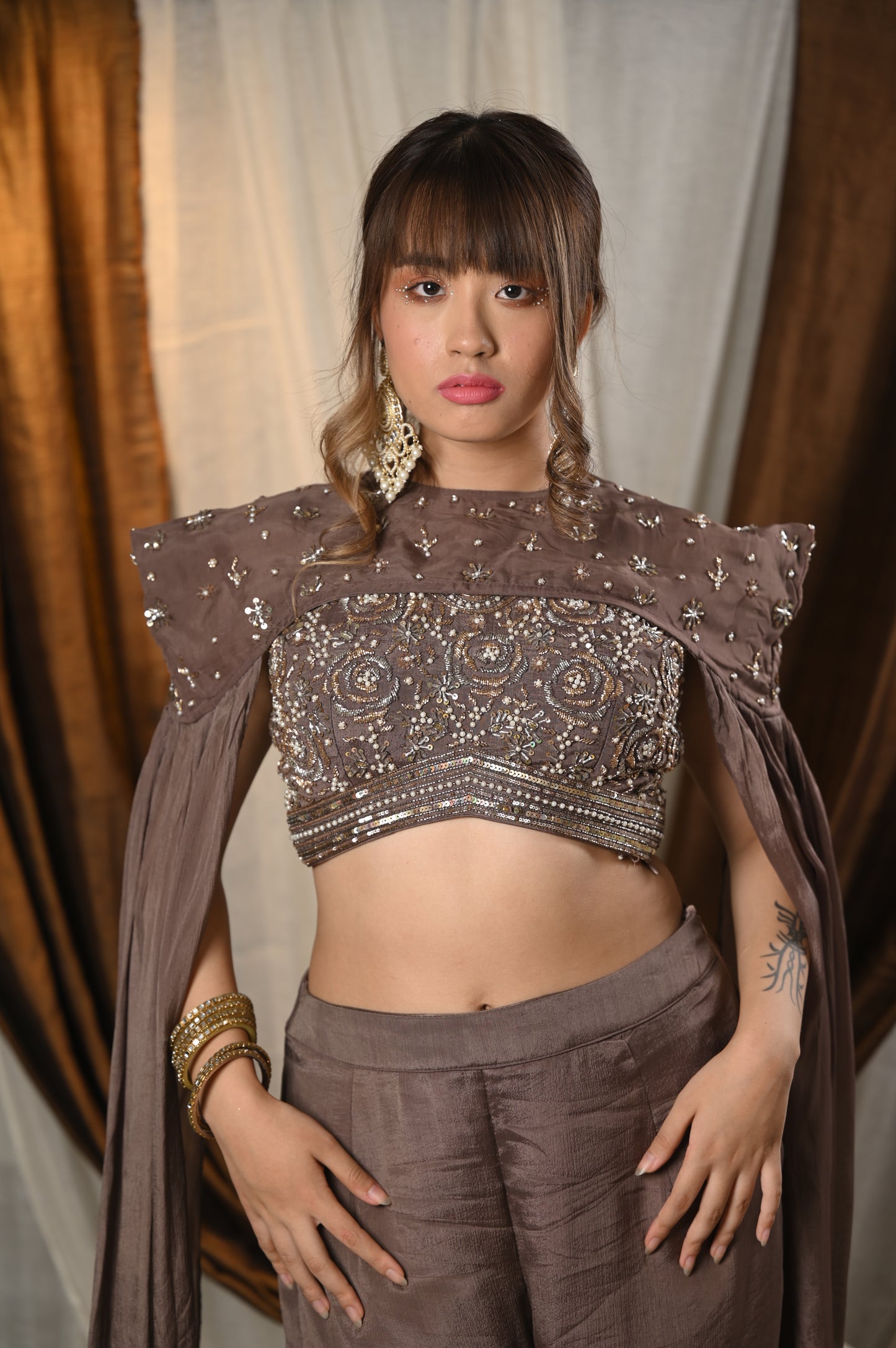 Brown Indo Co-ord