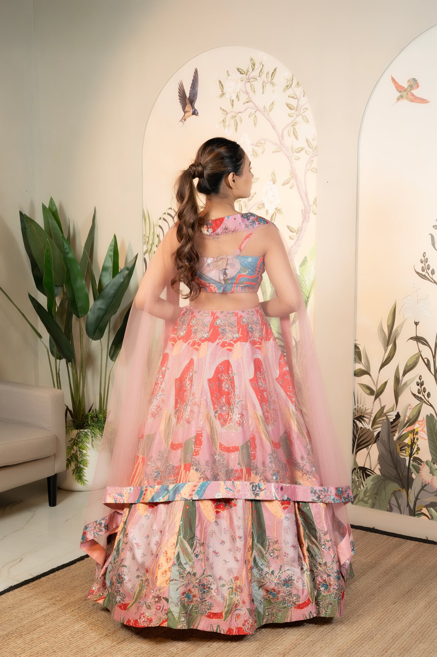 Multicolor Zari Elegance