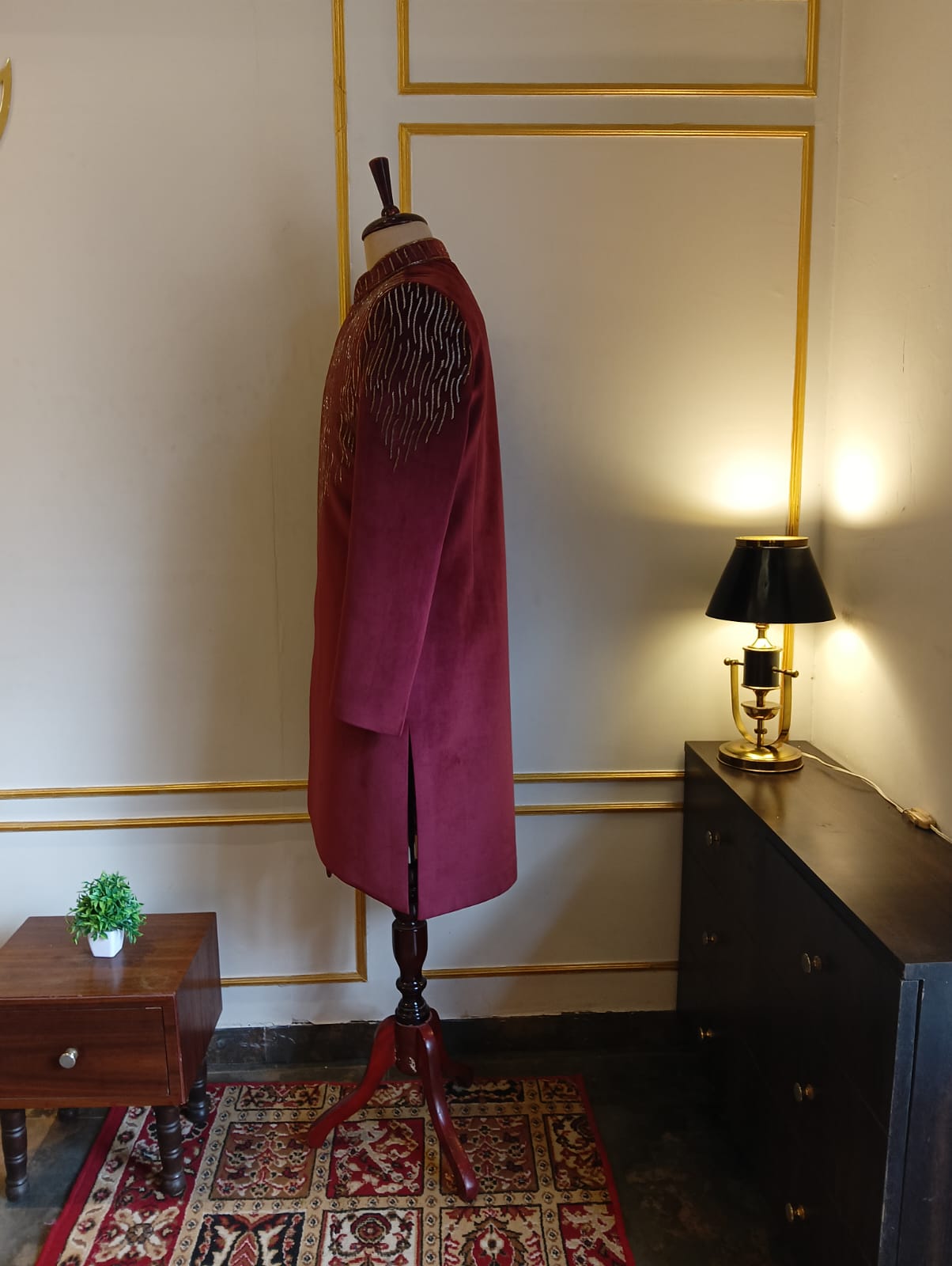 Regal Ember Zardosi Sherwani