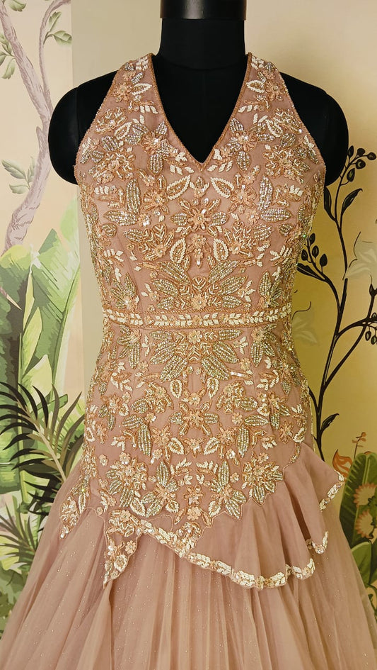 Blush Glint Gown