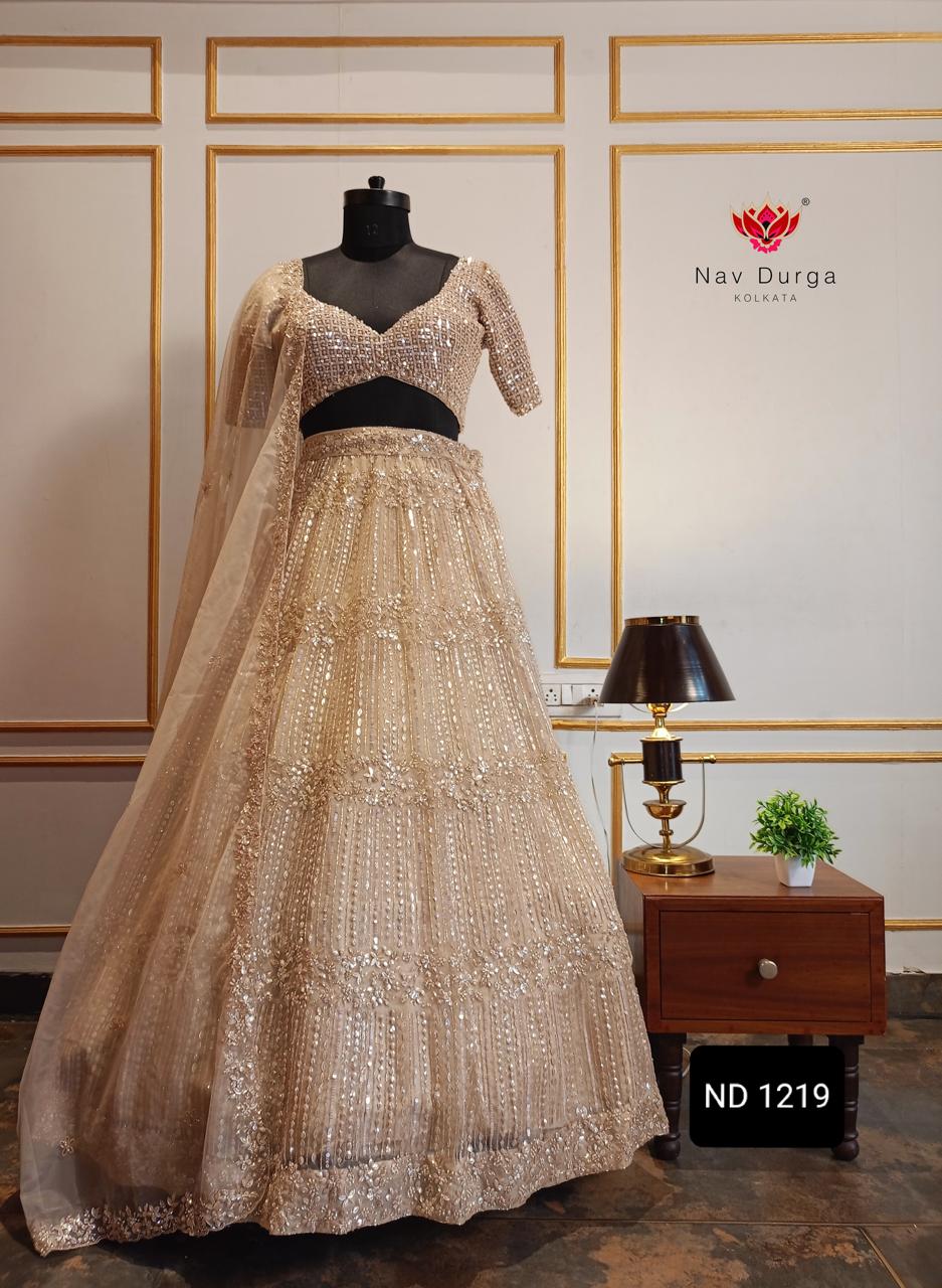 Champagne Sheen Lehenga