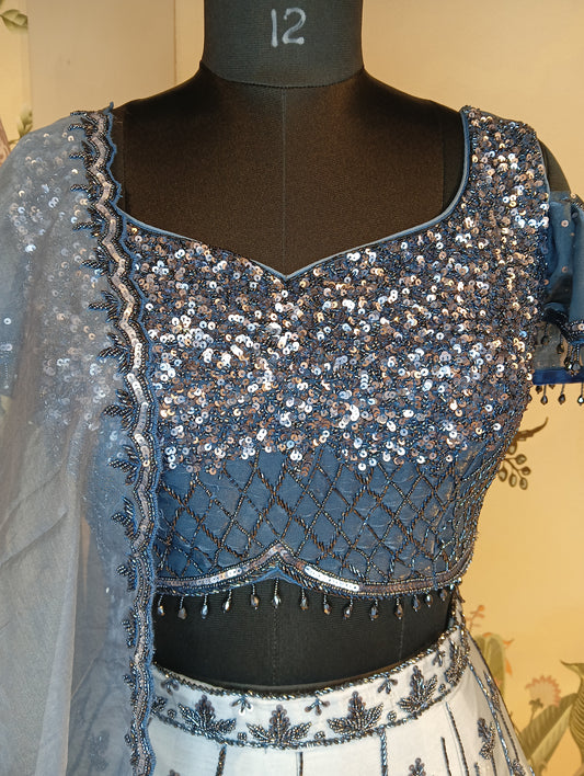 Midnight Spark Lehenga