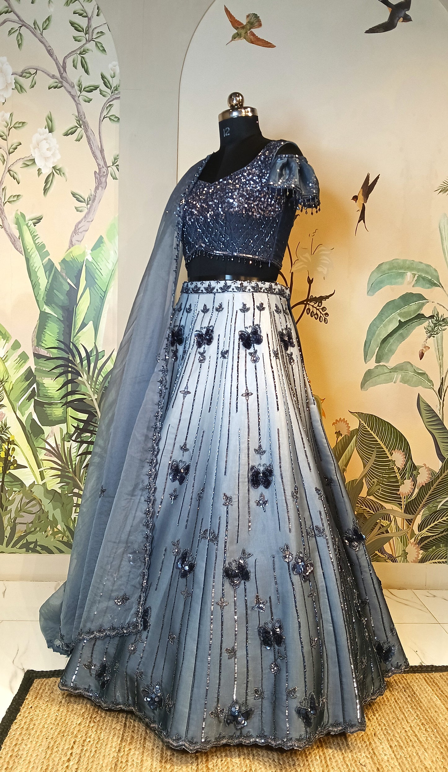 Midnight Spark Lehenga