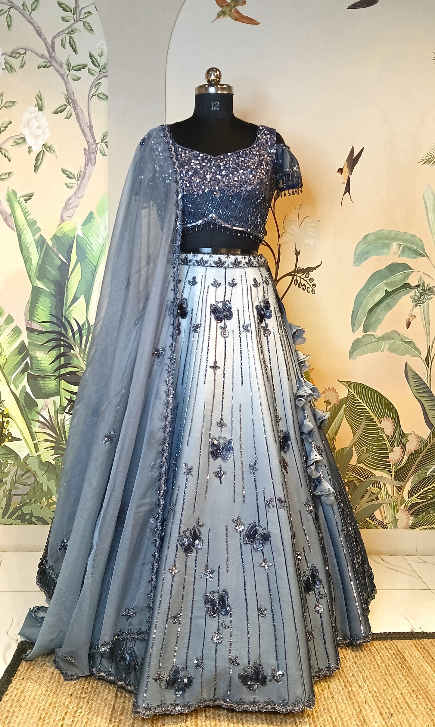 Midnight Spark Lehenga