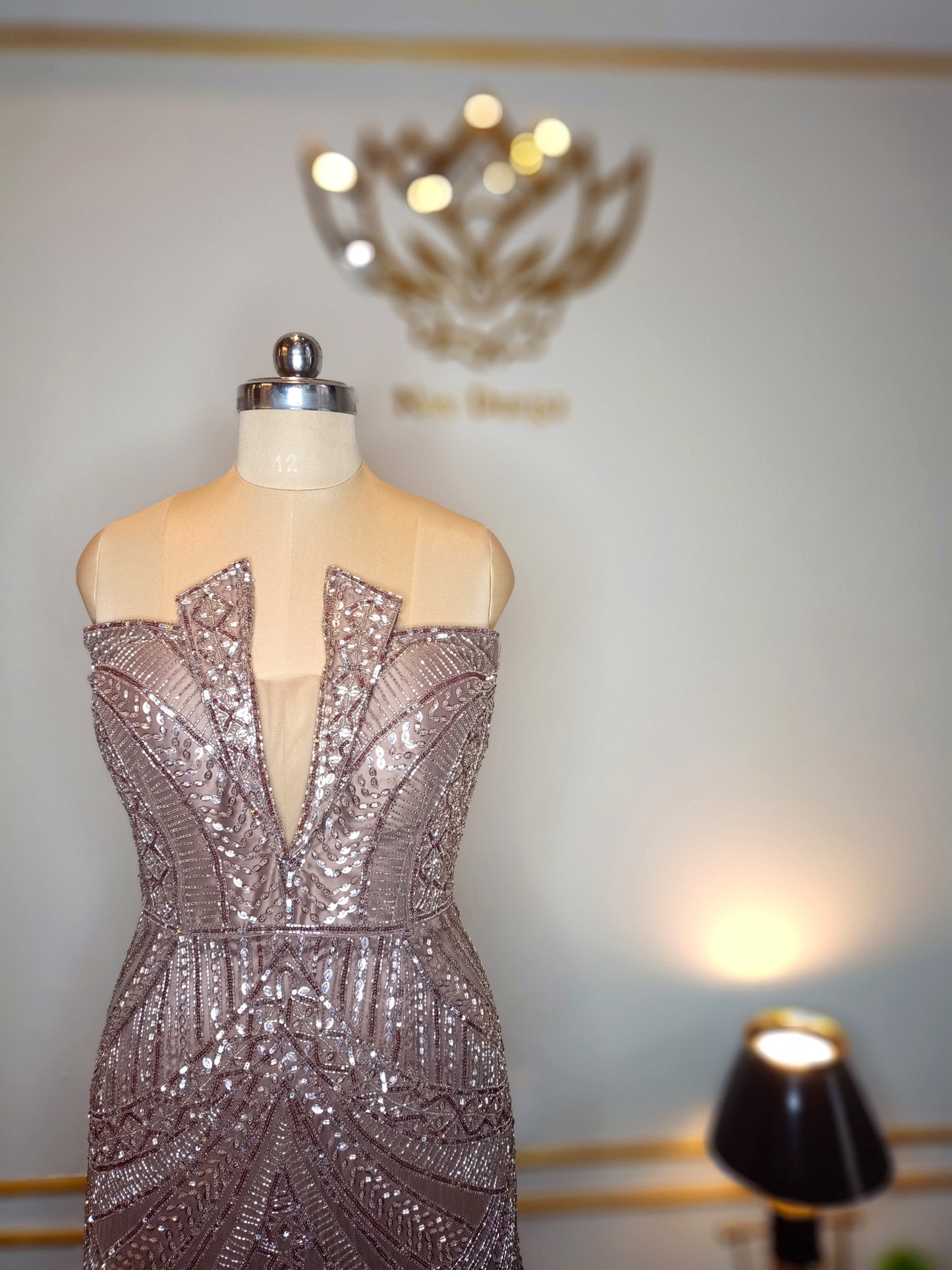 Shimmering Off-Shoulder
