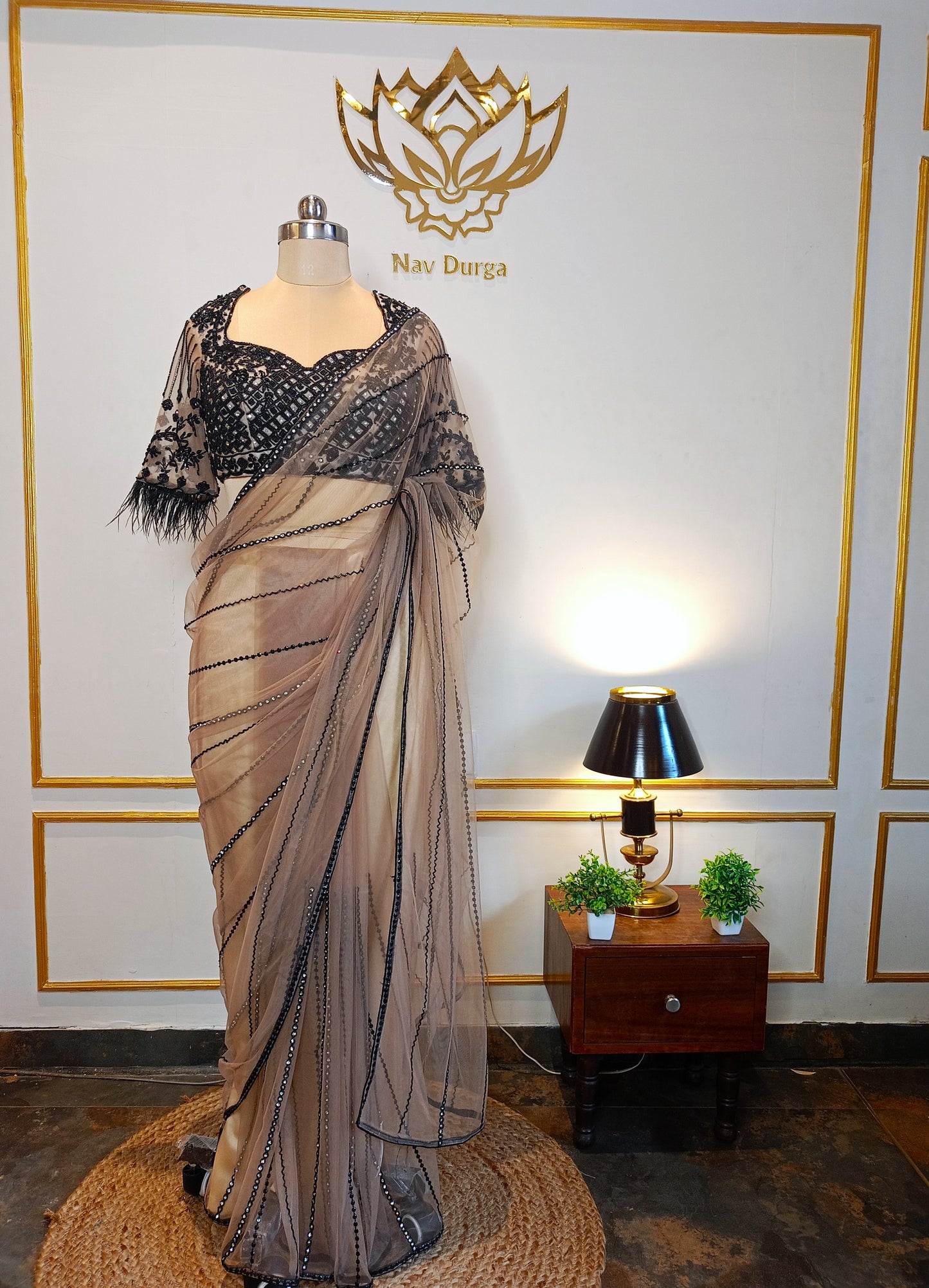 Midnight Gold Drape