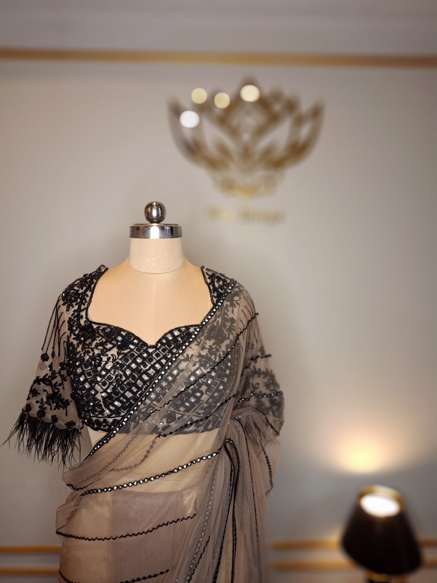 Midnight Gold Drape