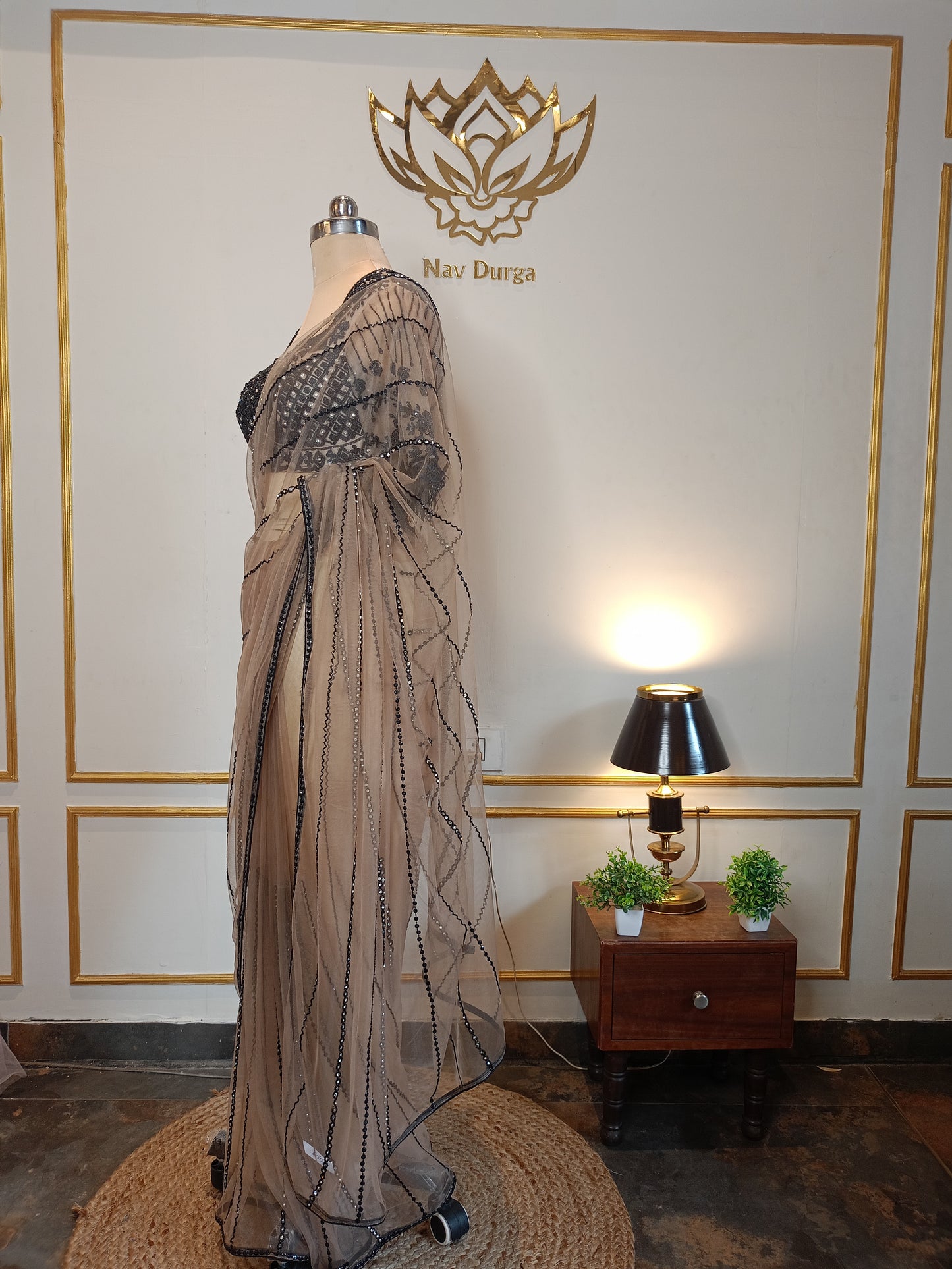 Midnight Gold Drape