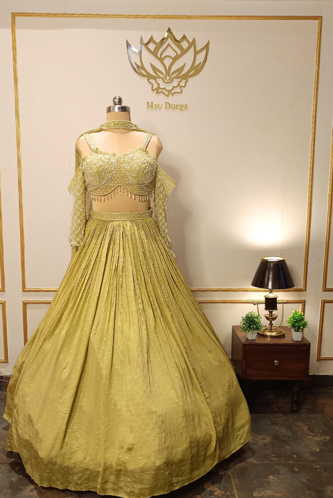 Chartreuse Silk Bloom