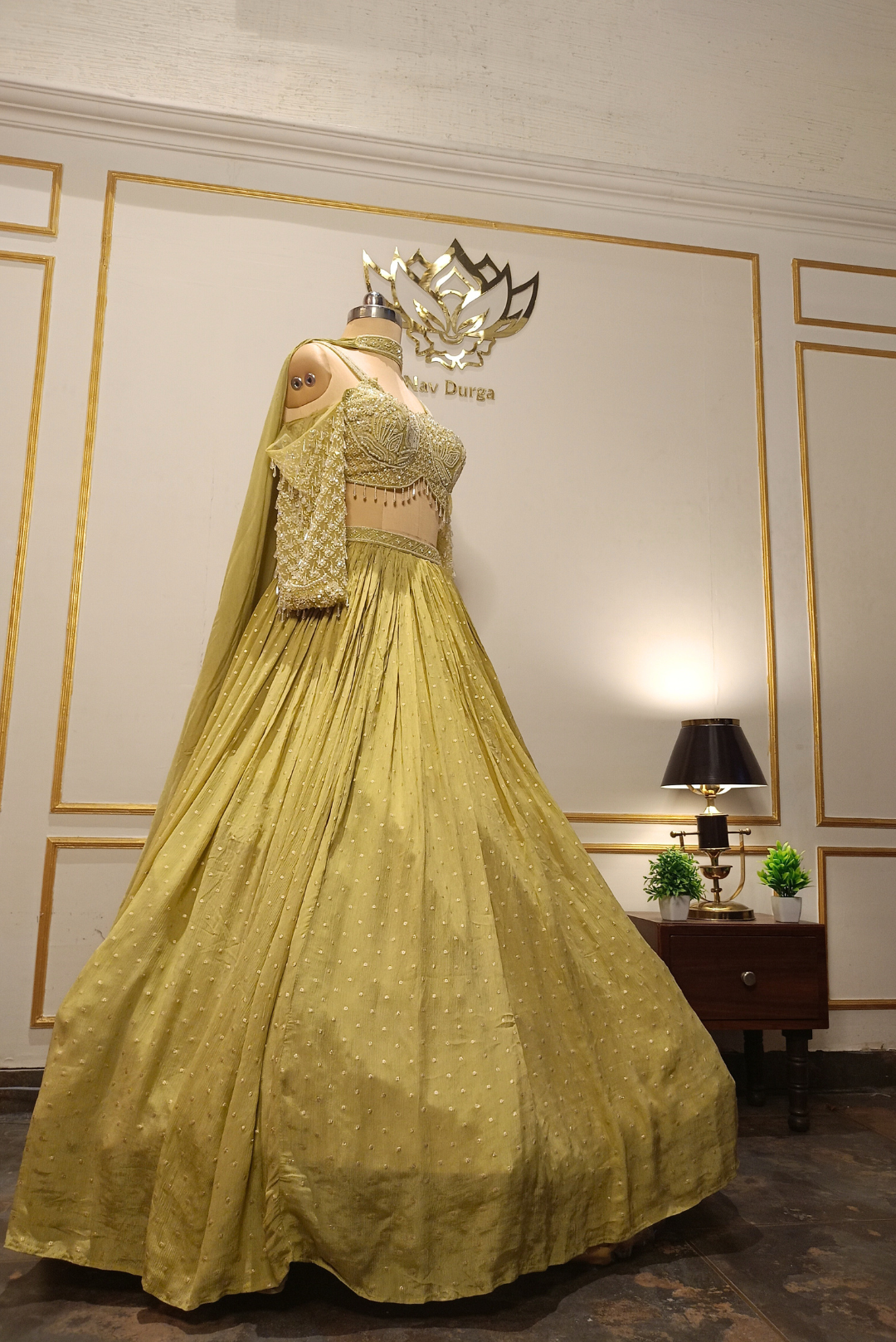 Chartreuse Silk Bloom