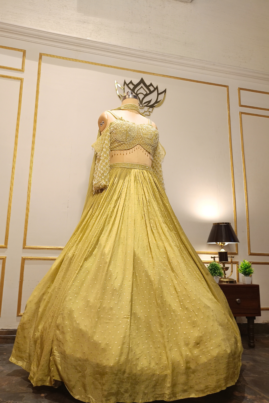 Chartreuse Silk Bloom