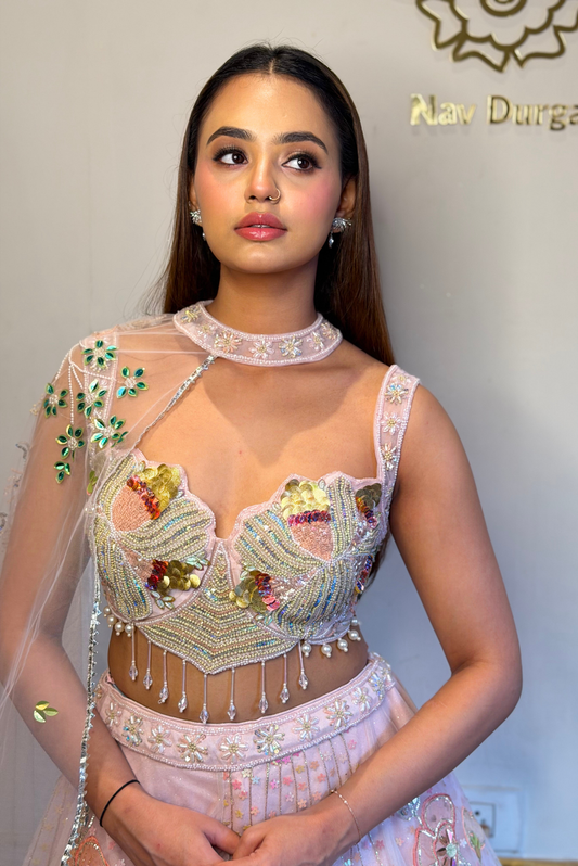 Pink Sparkle Lehenga
