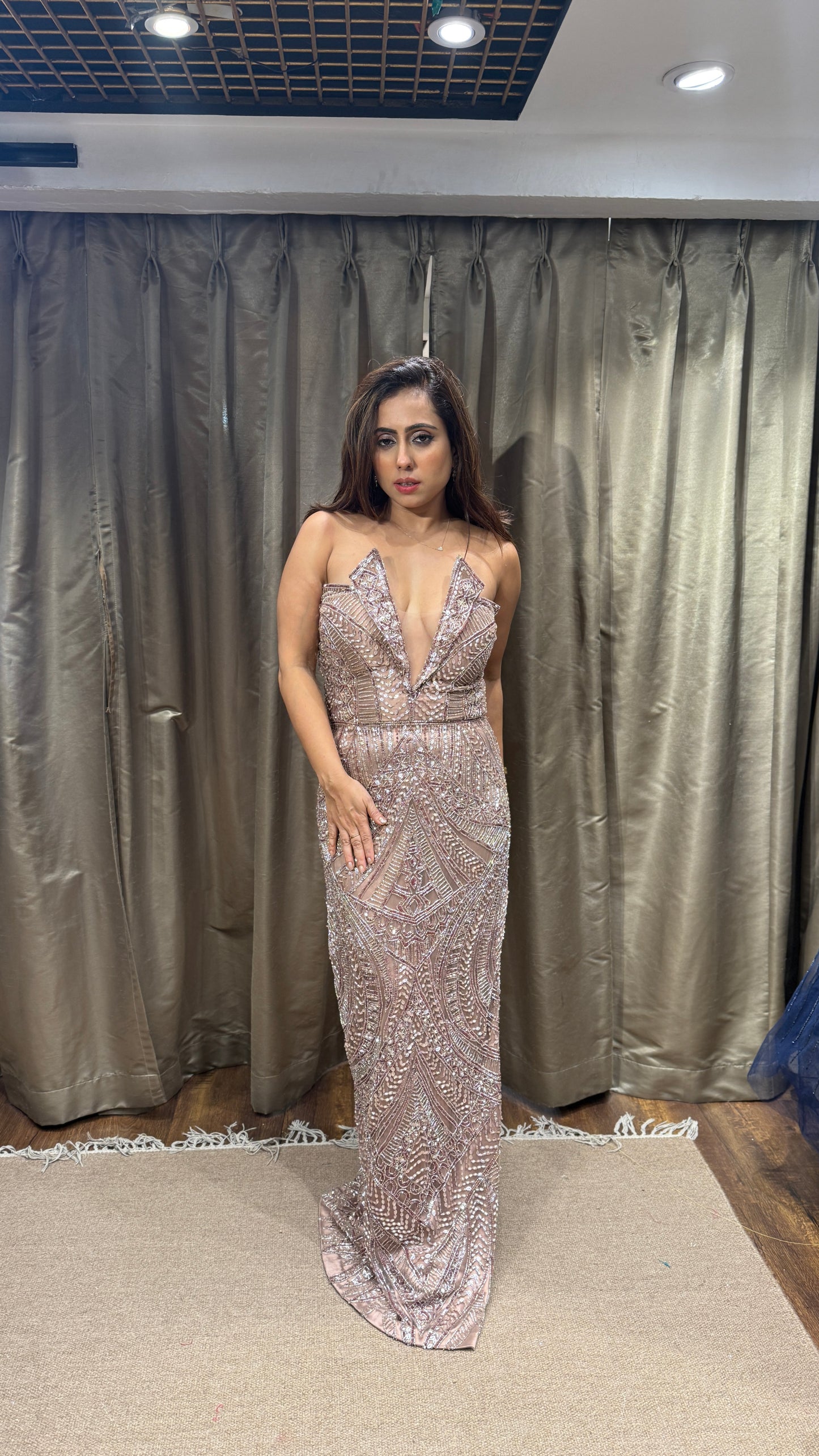 Shimmering Off-Shoulder