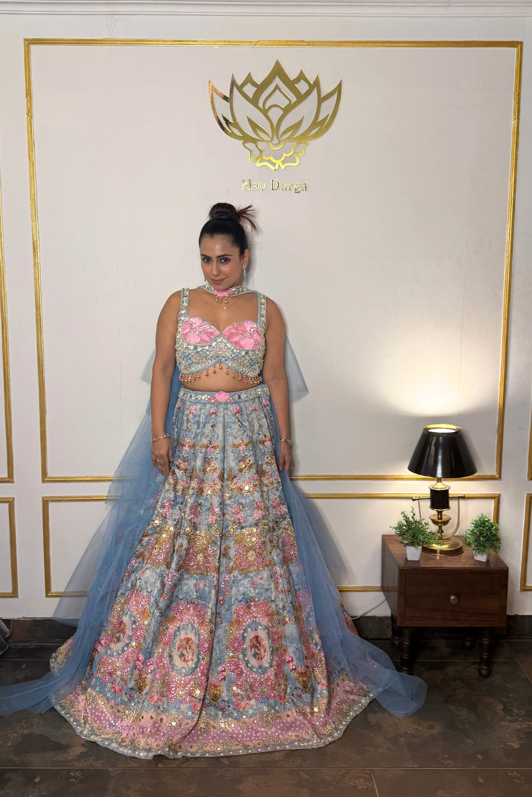 Blue Whisper Lehenga