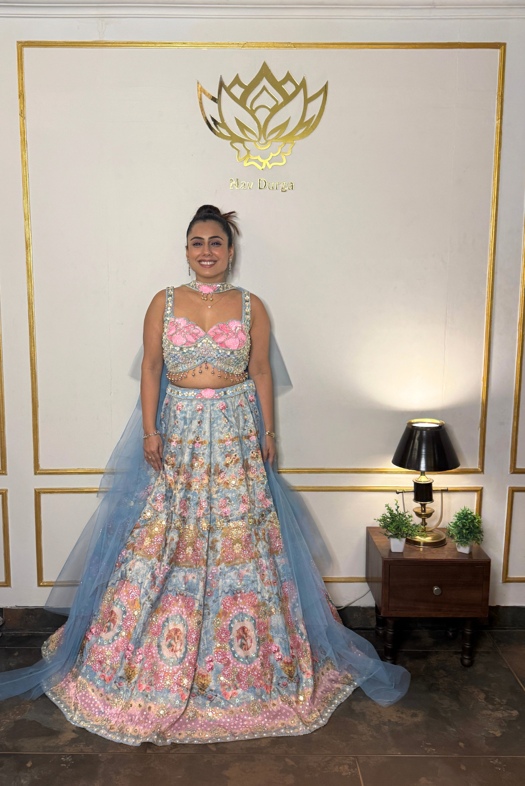 Blue Whisper Lehenga