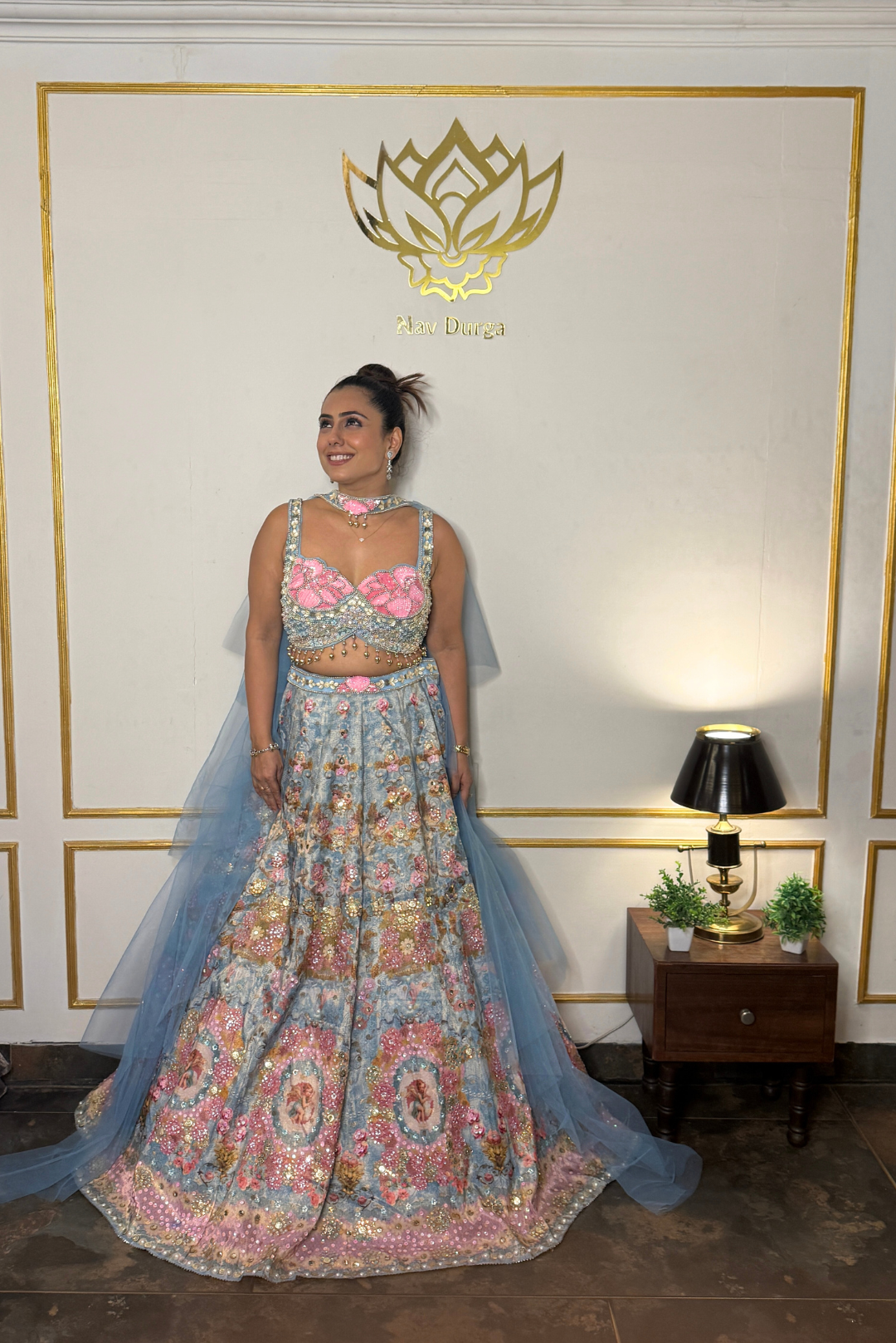 Blue Whisper Lehenga