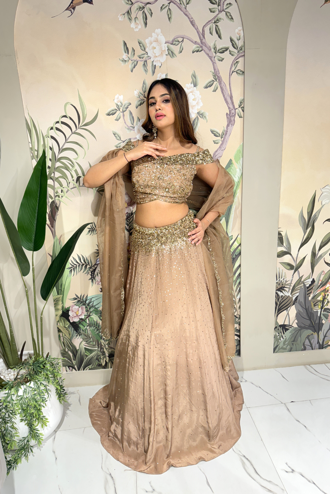 Gilded Off-Shoulder