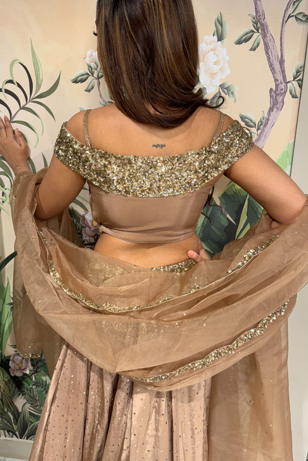 Gilded Off-Shoulder