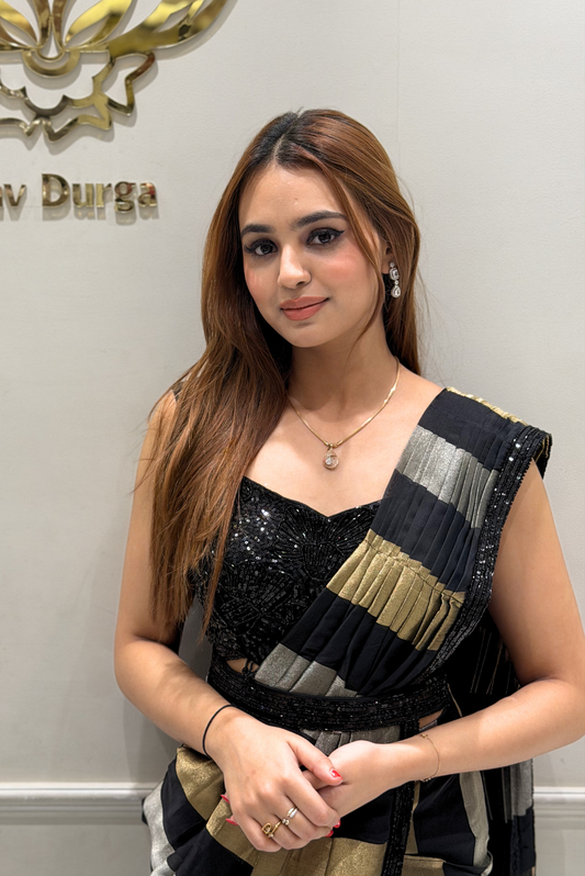 Gilded Midnight Drape