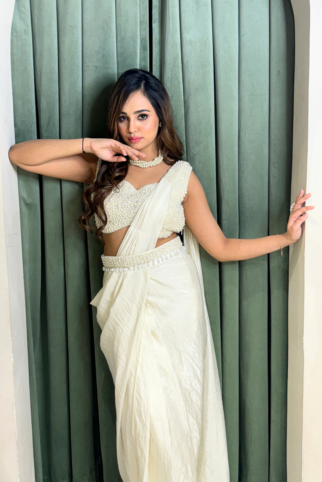 Crystal White Drape