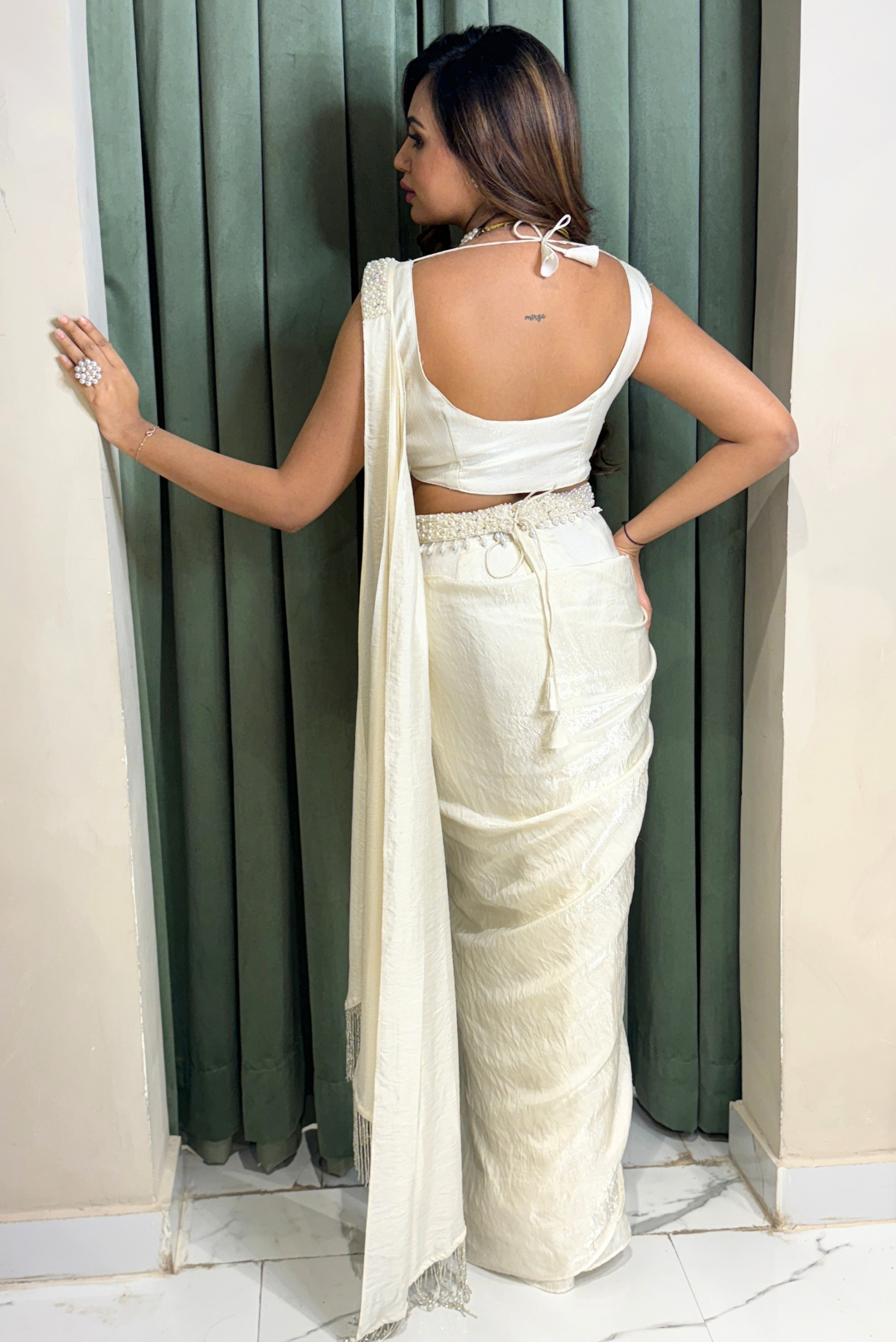 Crystal White Drape