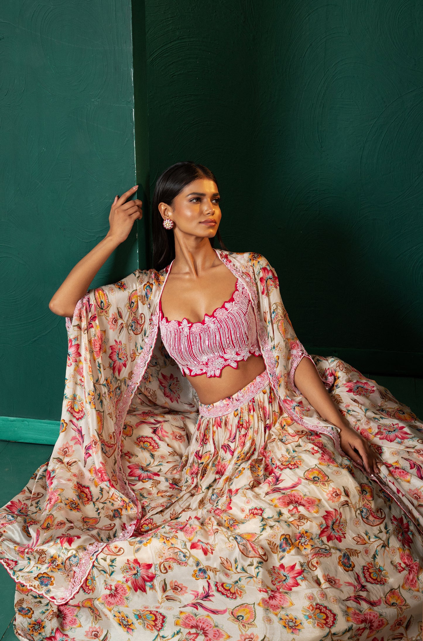 Celeste Chinon Lehenga