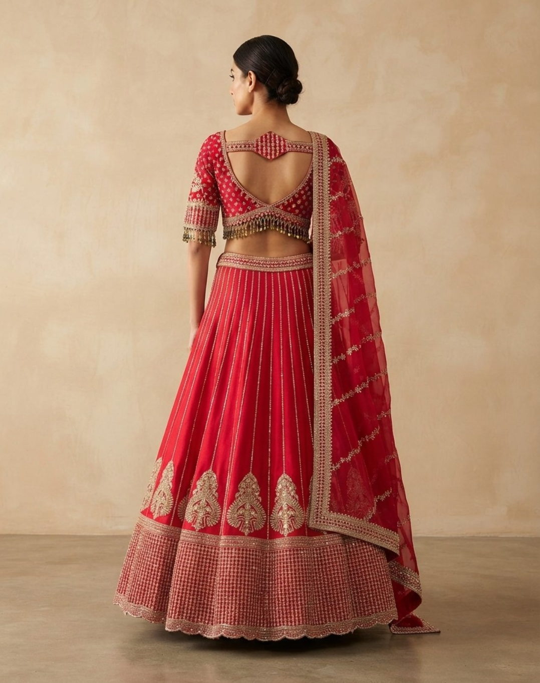 Riwaayat Rouge | Zari & Sequin Embroidered Bridal Lehenga