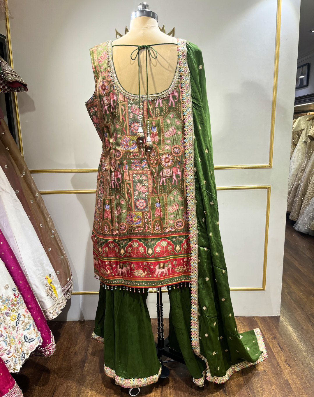 Heritage Brocade Printed Kurta Palazzo Set