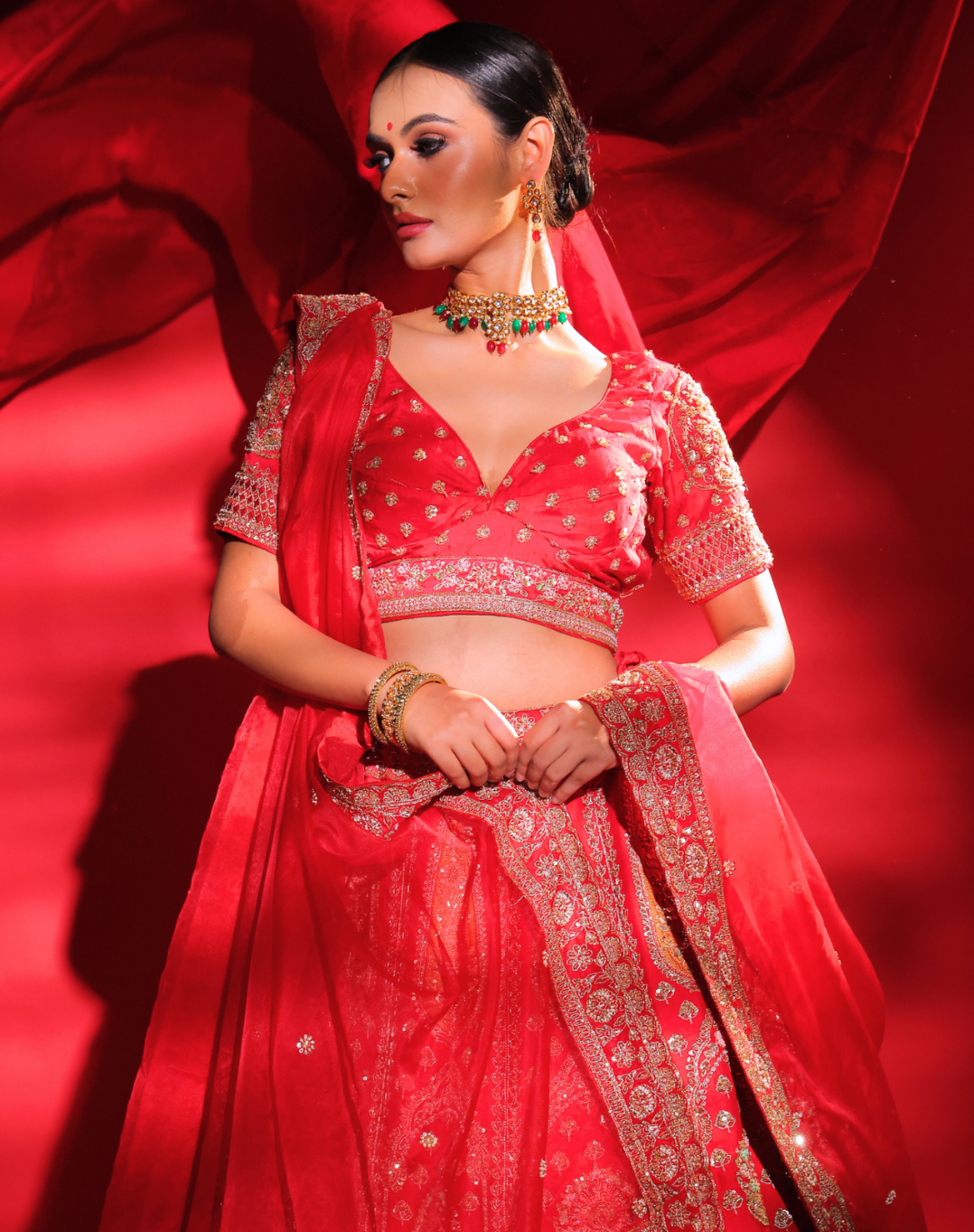Ruby Bridal Set