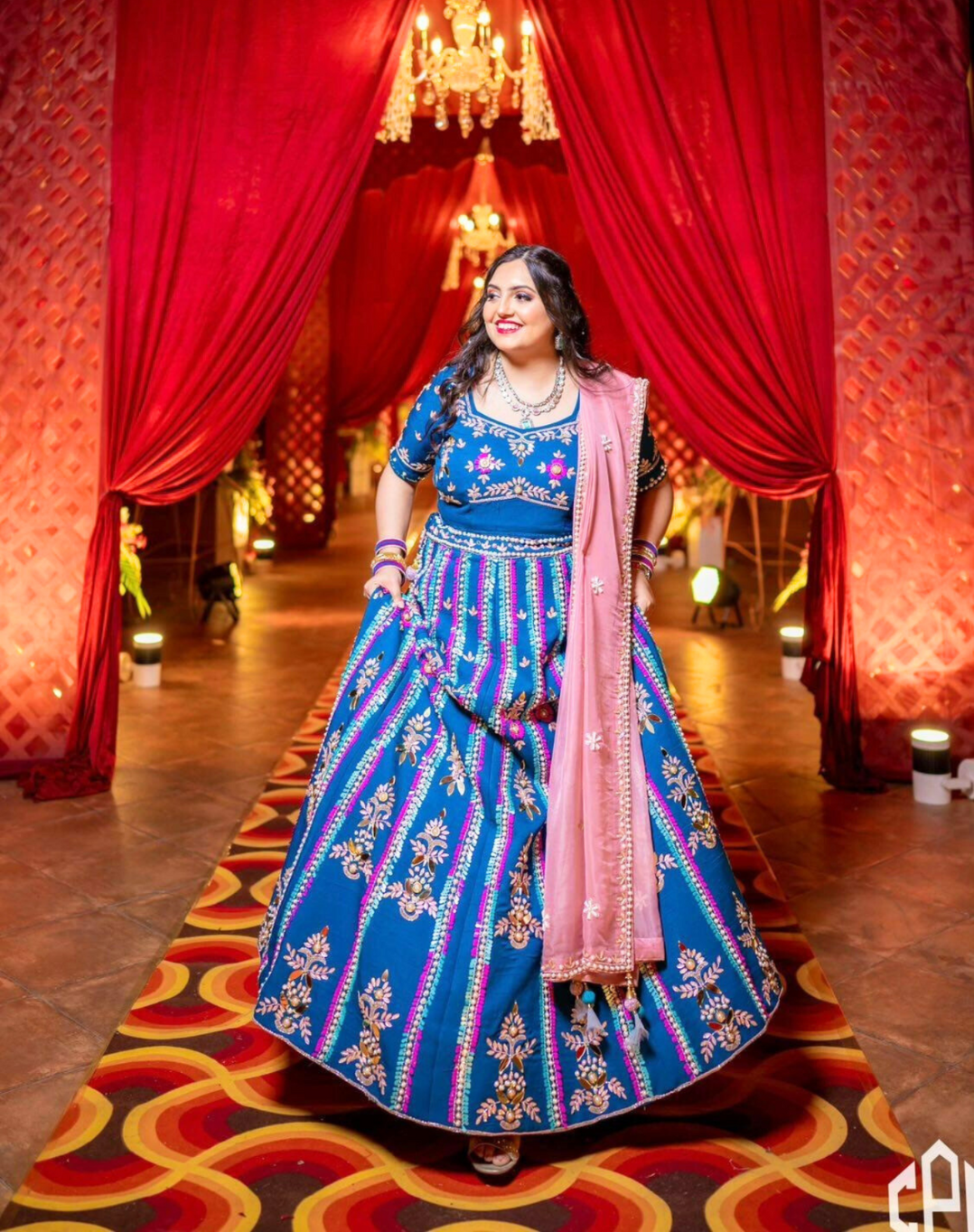 Royal Blue Lehenga