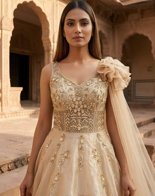 Champagne Allure Gown
