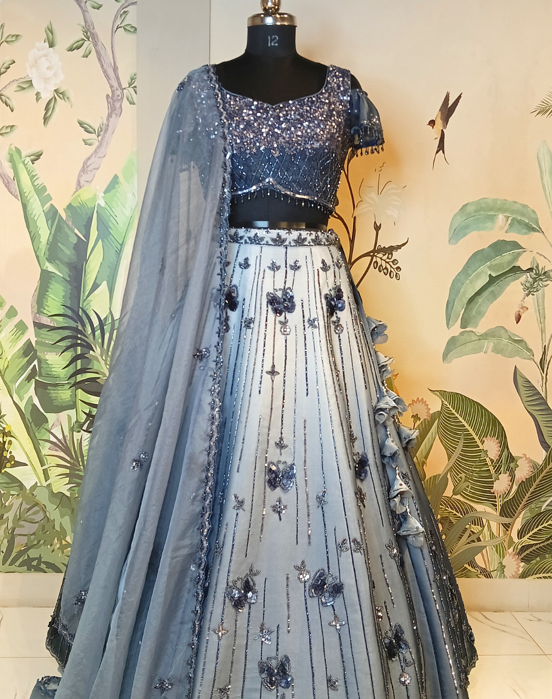 Midnight Spark Lehenga