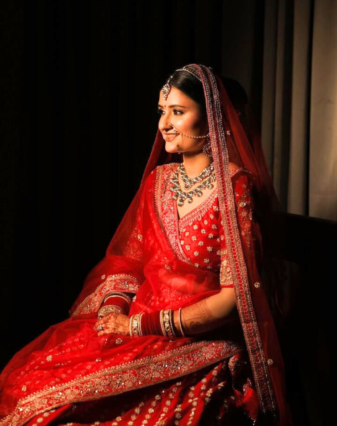 Red Bridal Lehenga