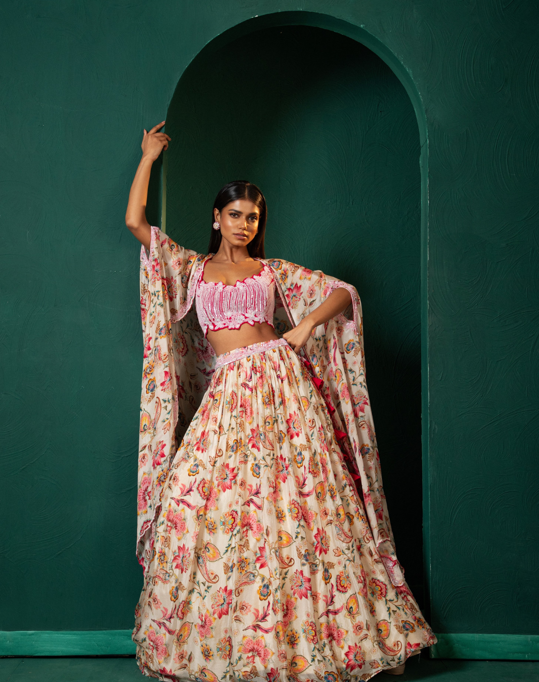 Celeste Chinon Lehenga