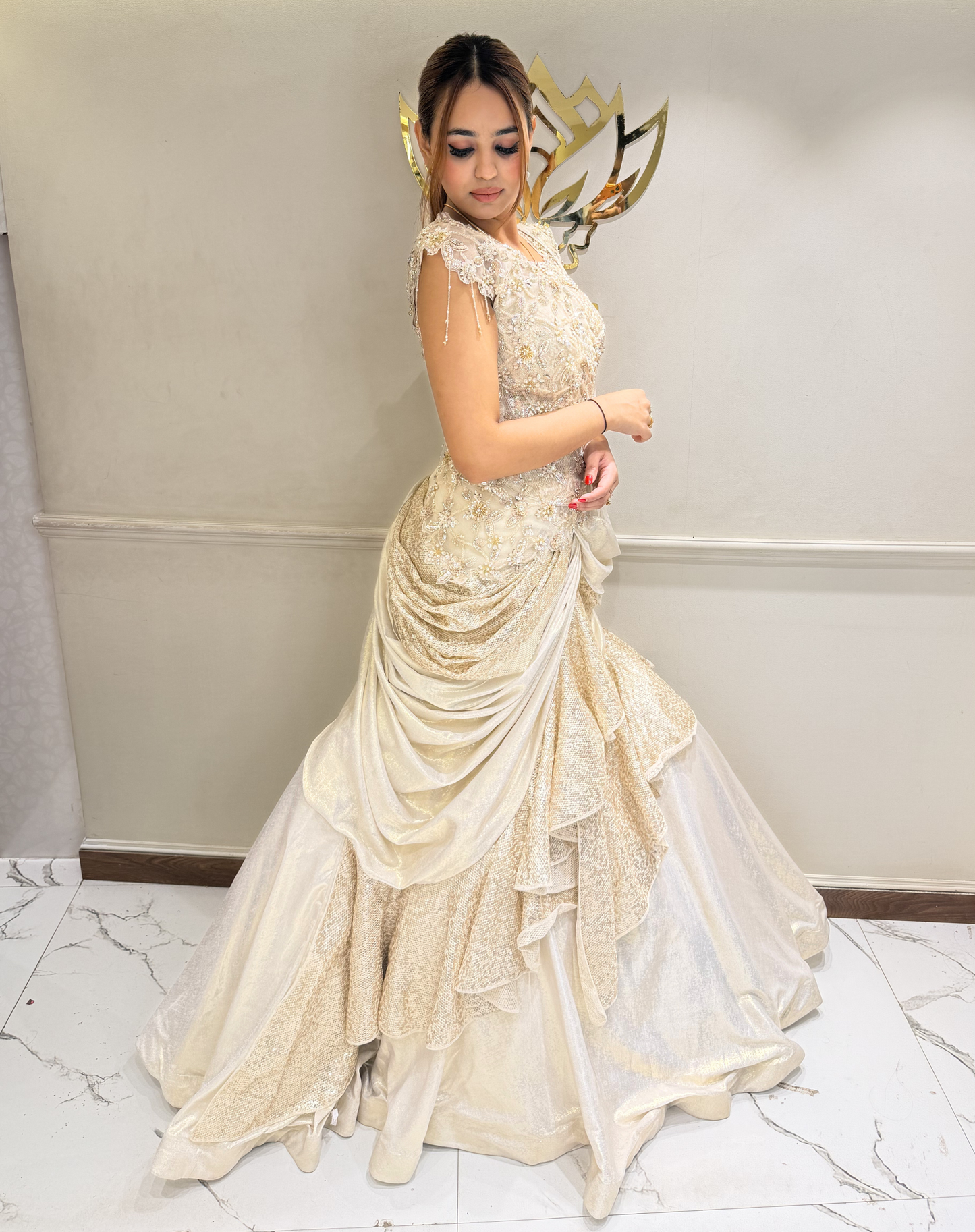 Ivory Edge Lehenga