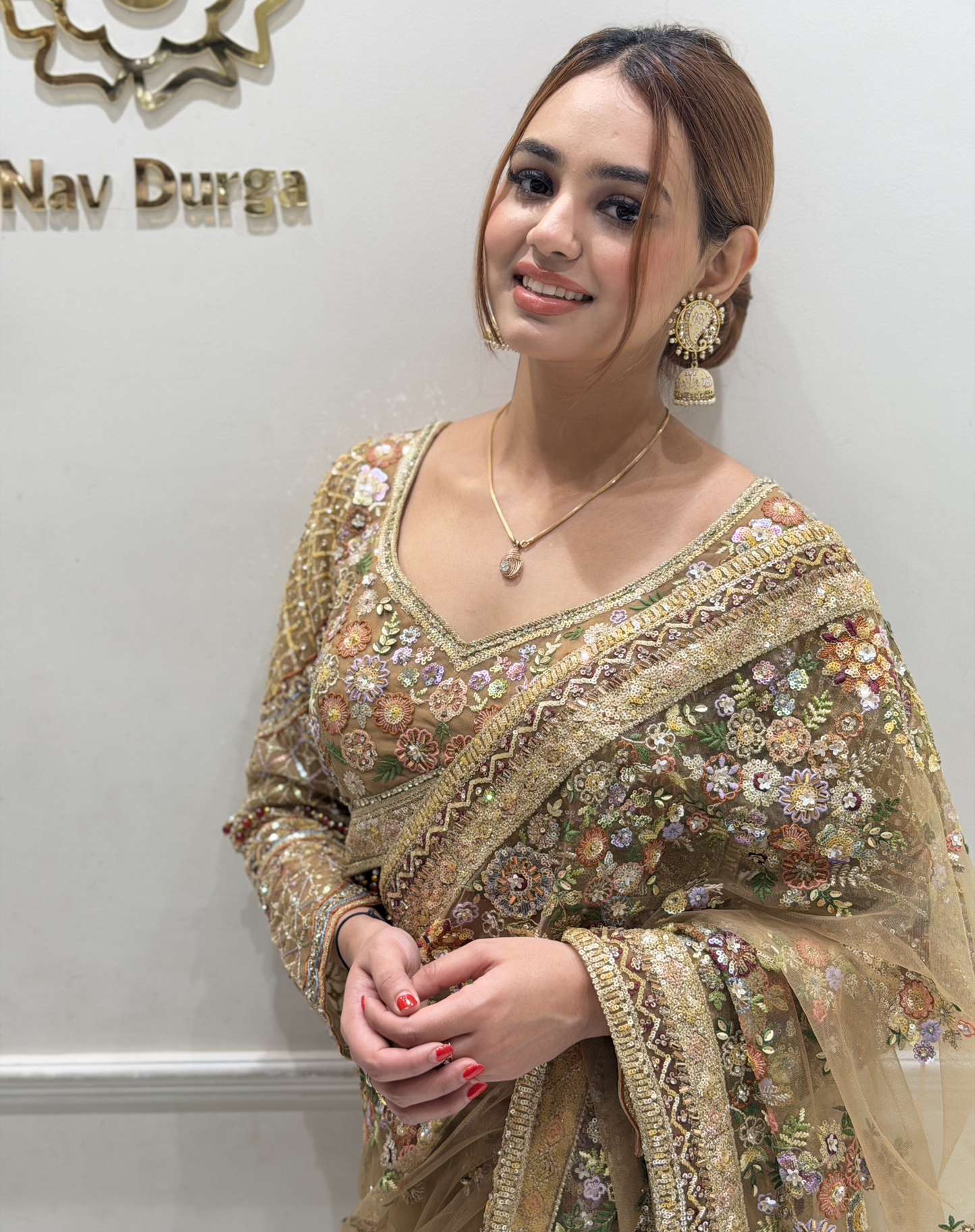 Sequined Gold Drape
