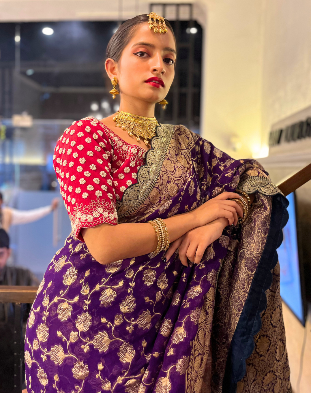 Royal Purple Saree