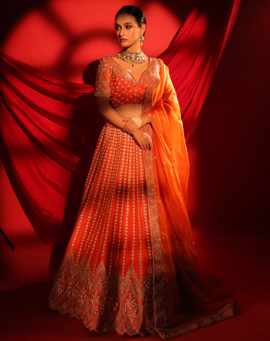 Bridal Rust Lehenga