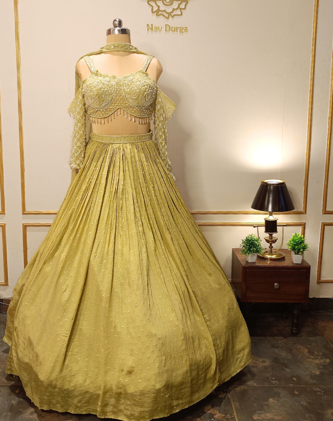 Chartreuse Silk Bloom