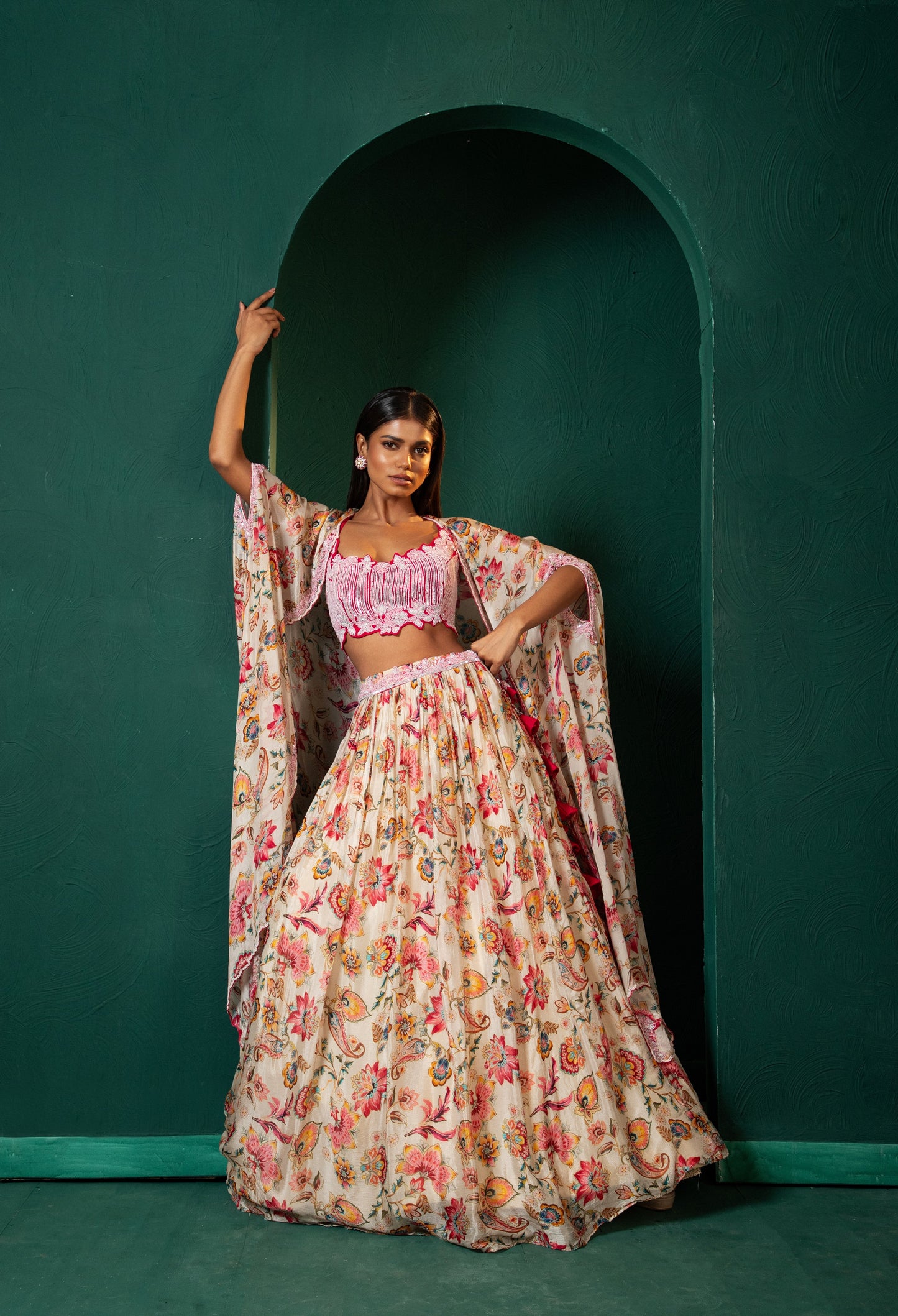 Celeste Chinon Lehenga