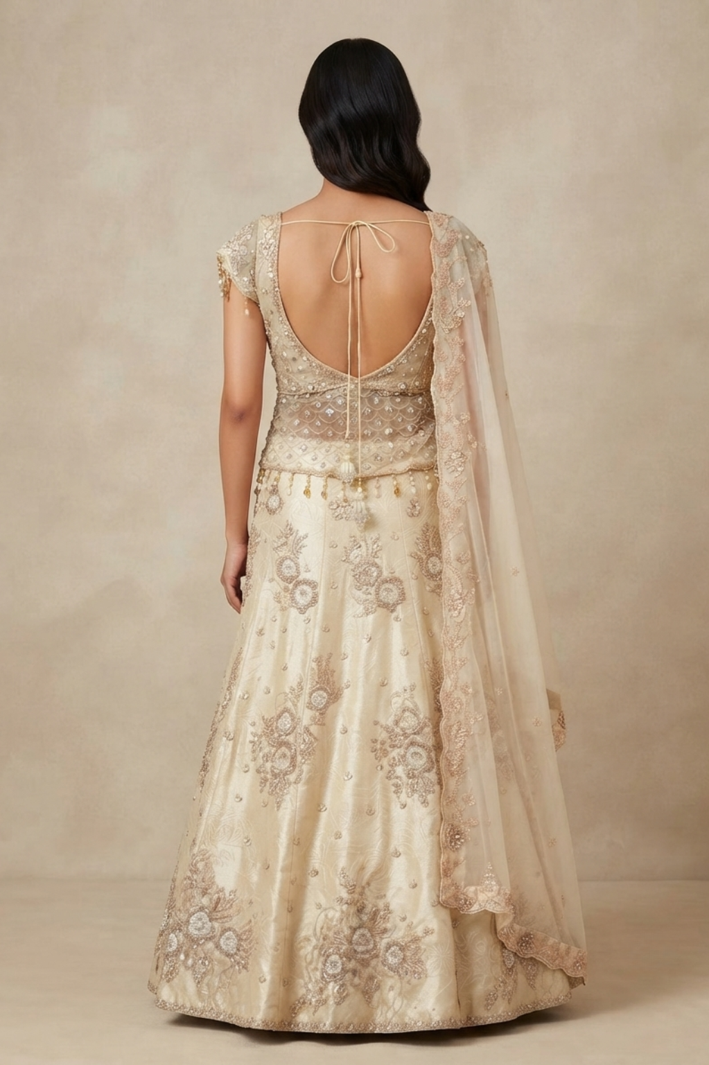 Meher | Cutdana & Zari Embellished Lehenga