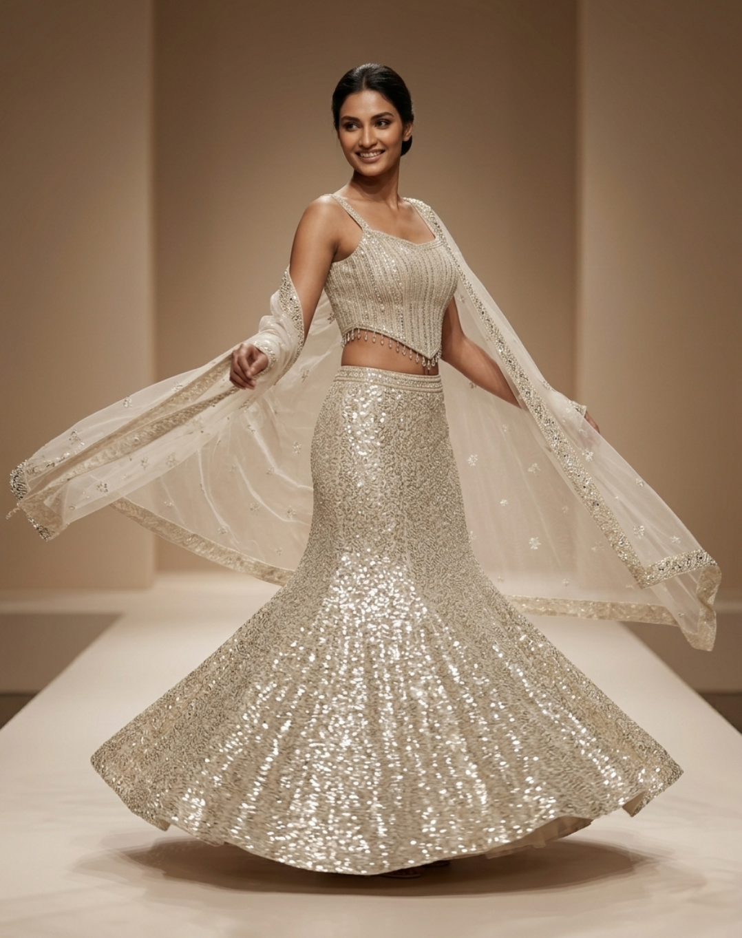 Starlit Gold Lehenga
