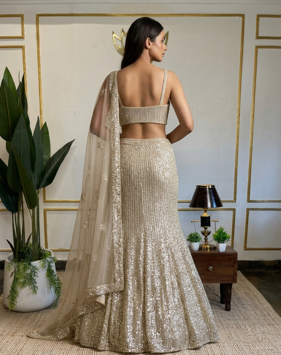 Starlit Gold Lehenga
