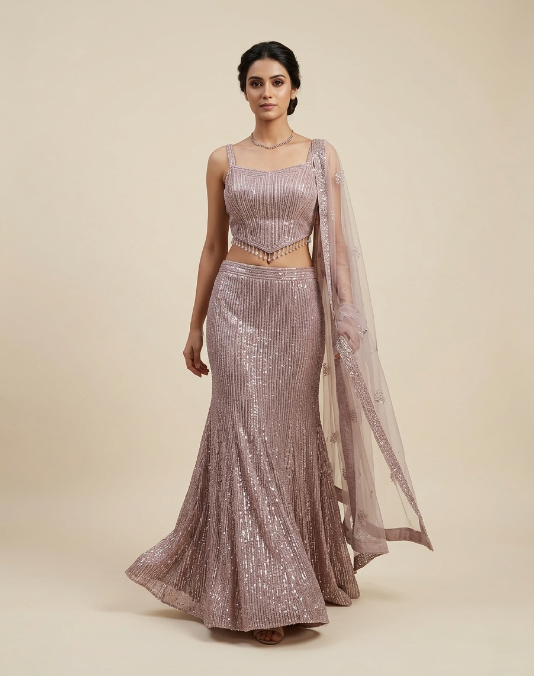 Starlit Gold Lehenga