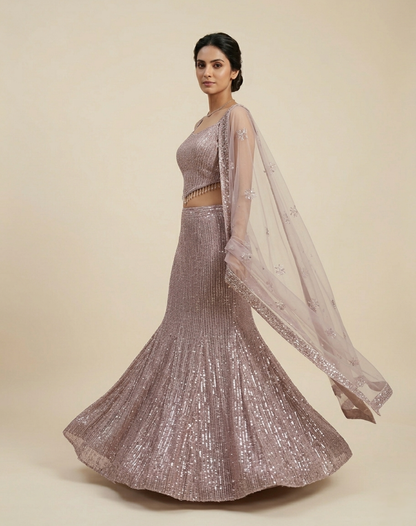 Starlit Gold Lehenga