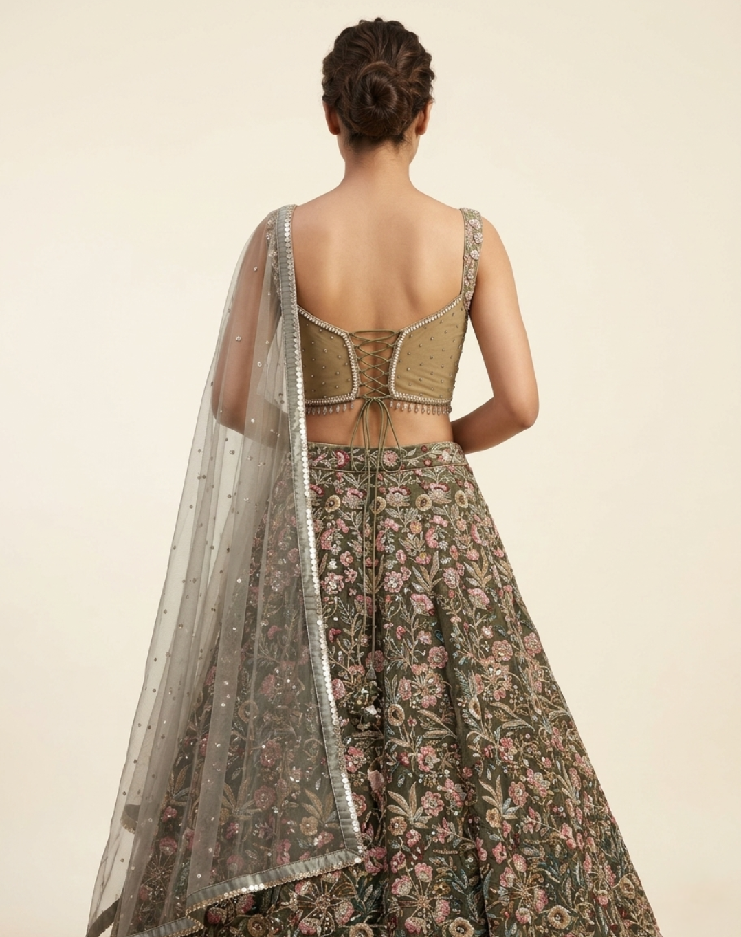 Sage Bloom Lehenga